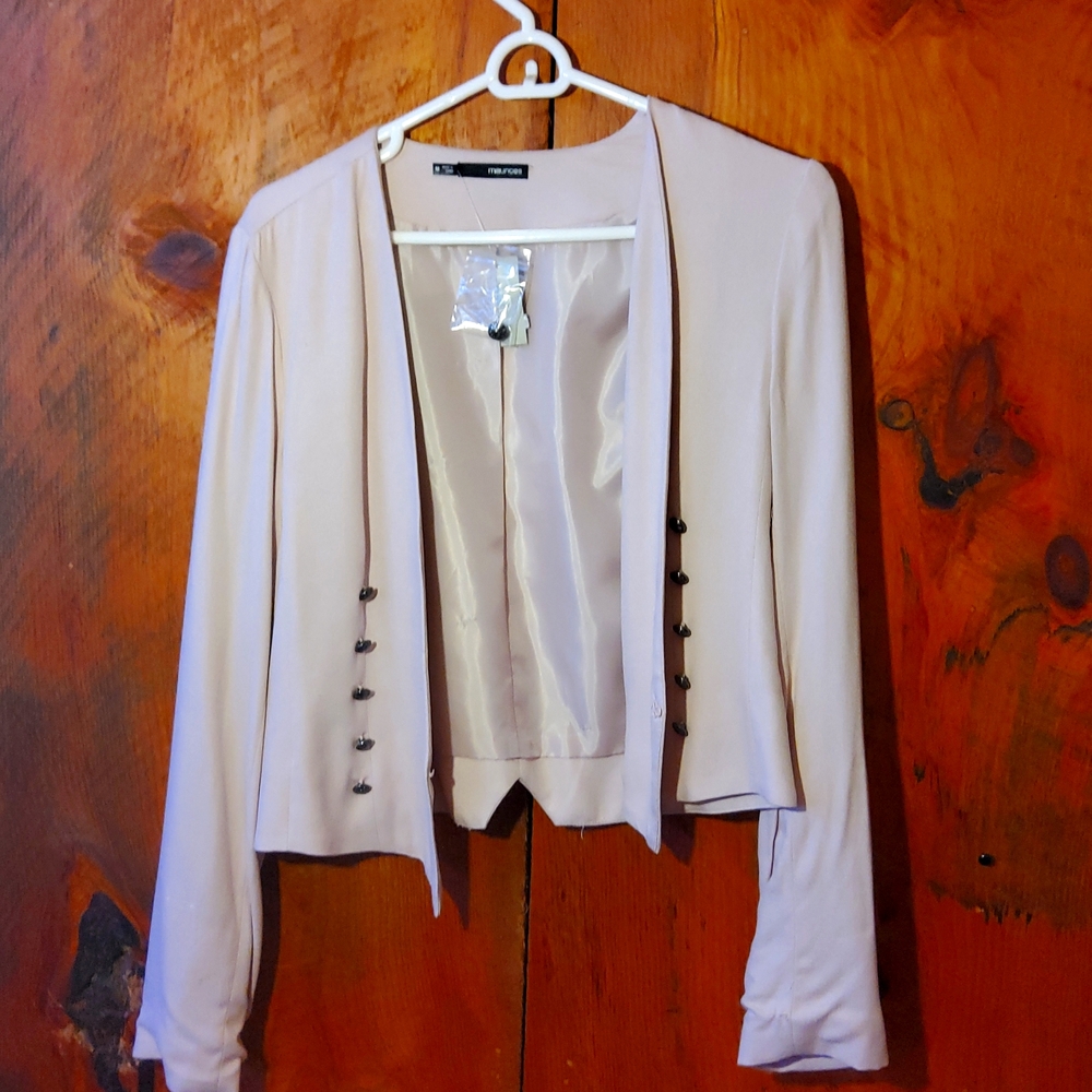 Pale pink blazer, Maurice, Medium